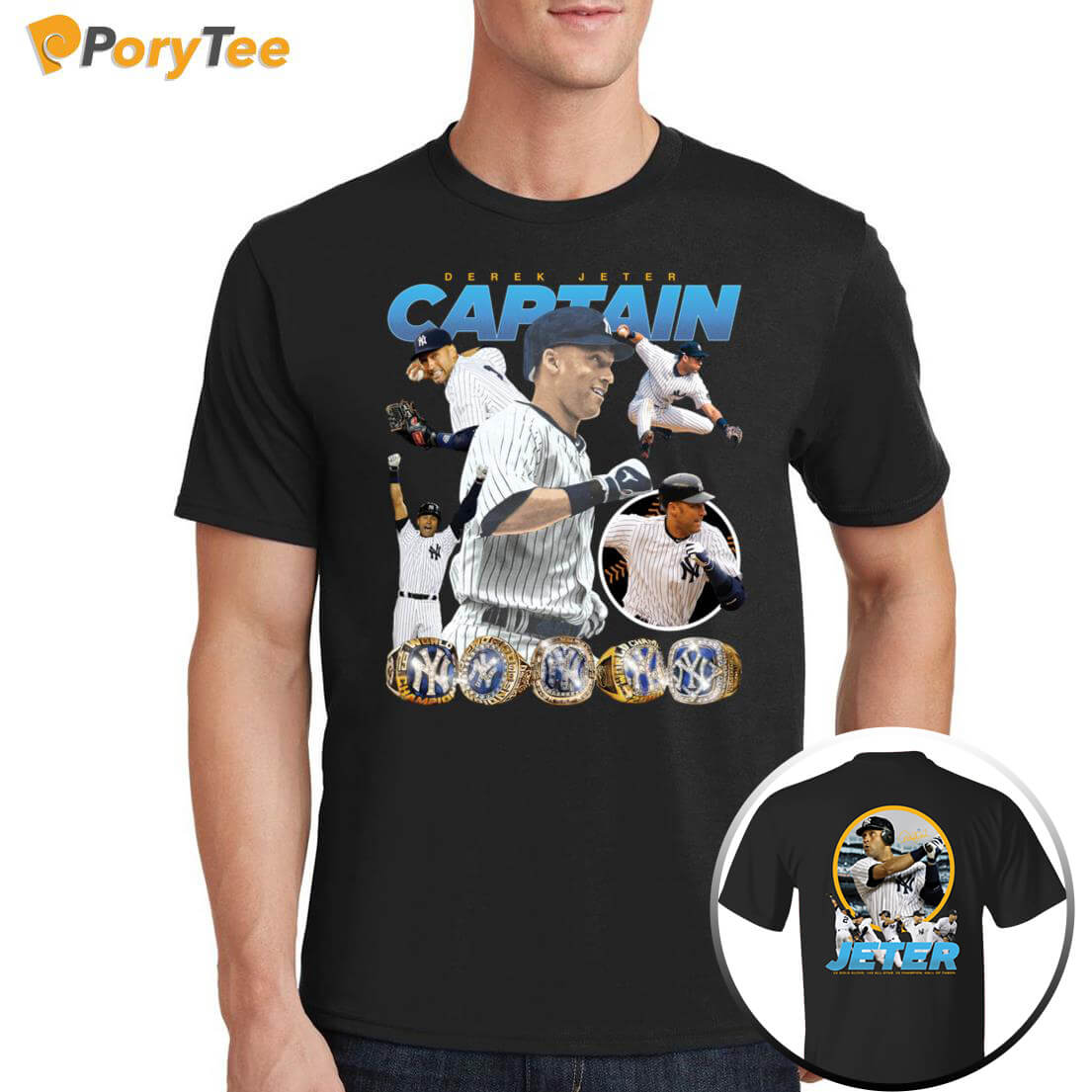 [Front+Back] Derek Jeter The Captain T-Shirt