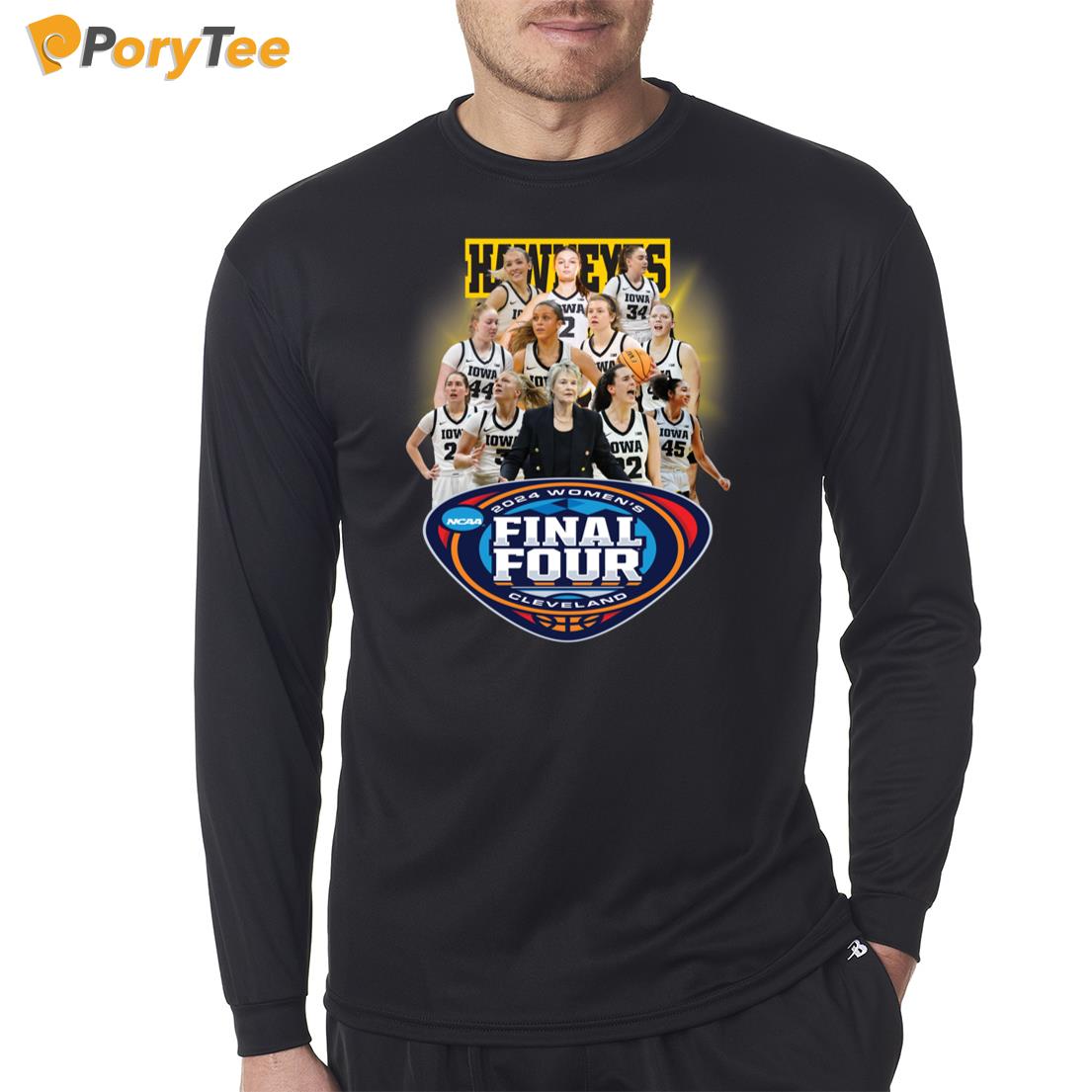 Iowa Hawkeyes 2024 Women's Final Four Cleveland Long Sleeve Shirt