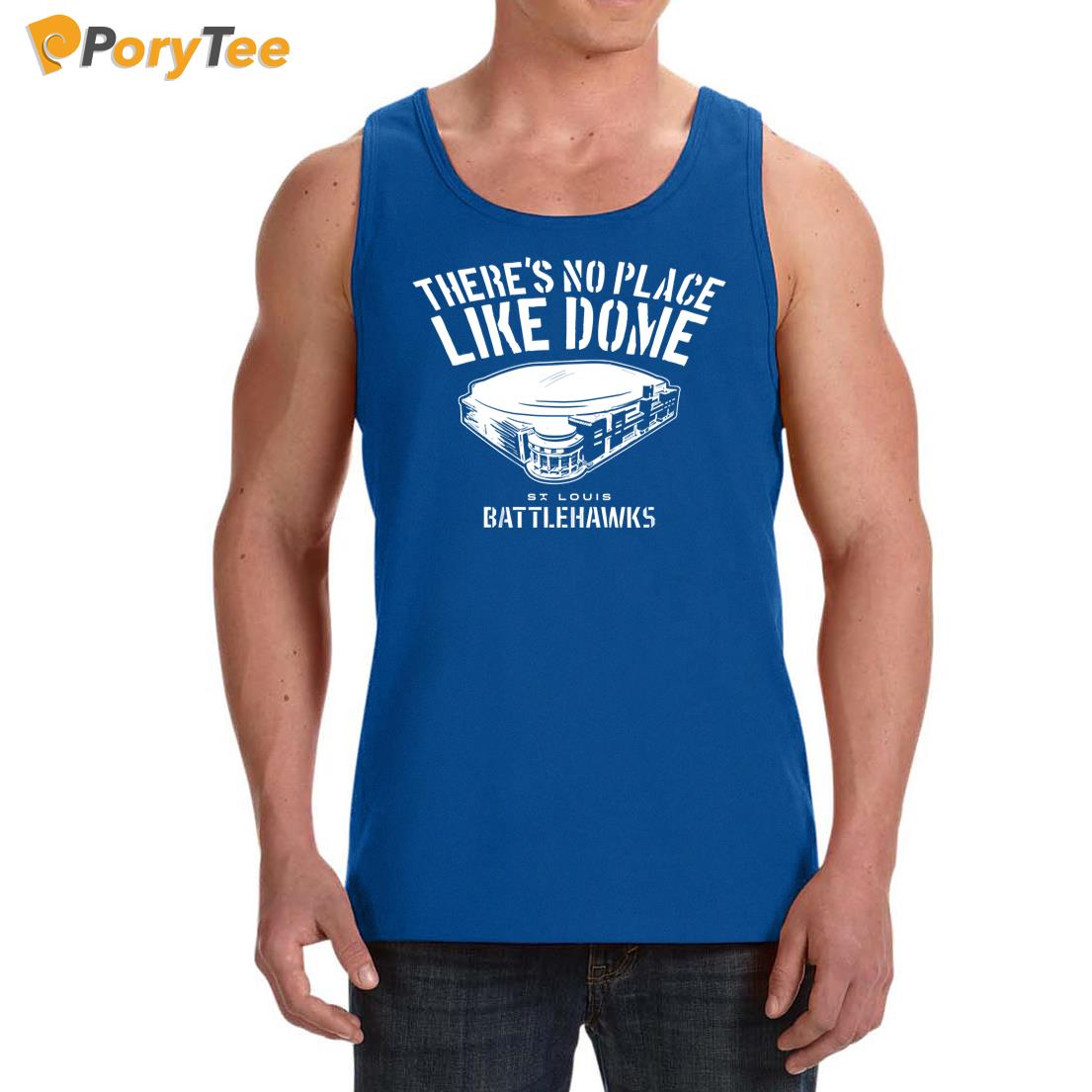 St Louis Battlehawks There's No Place Like Dome Tank Top