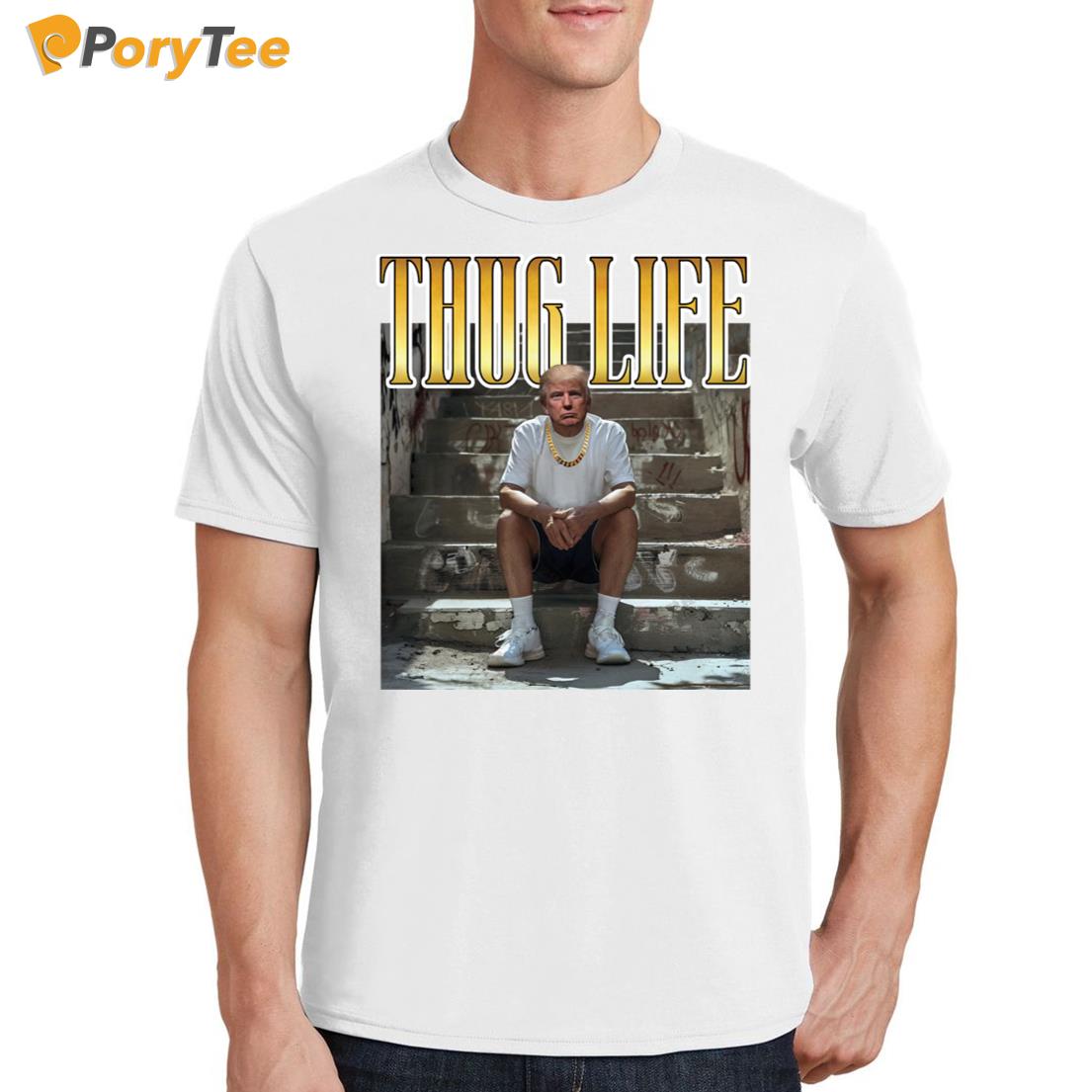 Trump 2024 Thug Life 80s TV Shirt