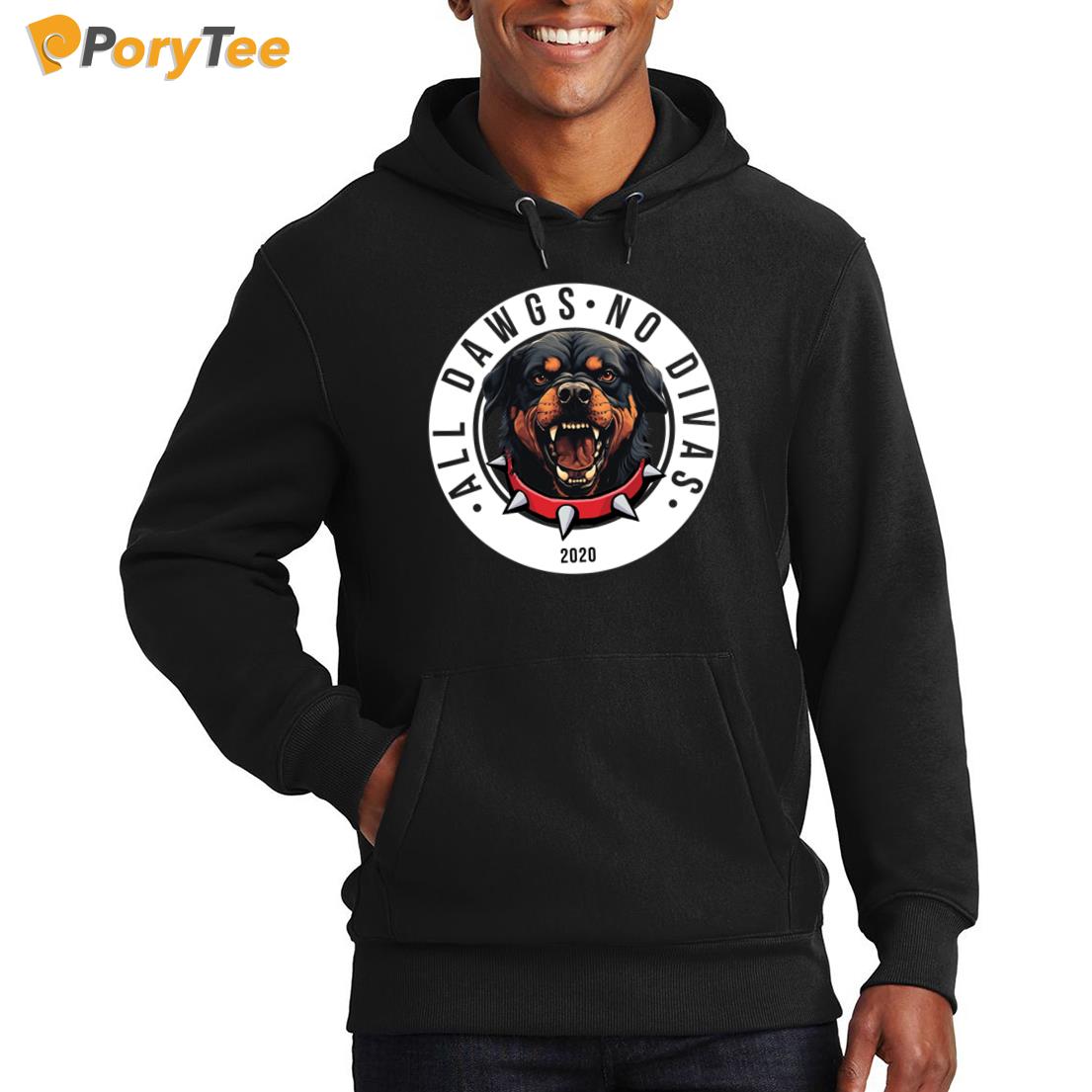 Plies Unserbund All Dawgs No Divas Est 2020 Hoodie